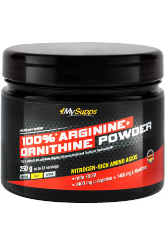 My Supps 100% Arginine + Ornithine Powder - 250 g