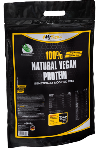 My Supps 100% Natural Vegan Protein - 2000 g