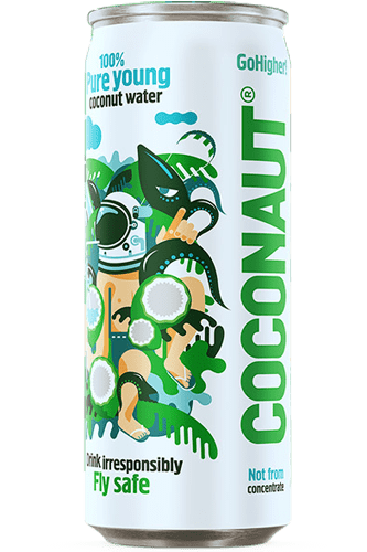 Higher Young 100% 320ml Coconaut Water Go Pure Coconut