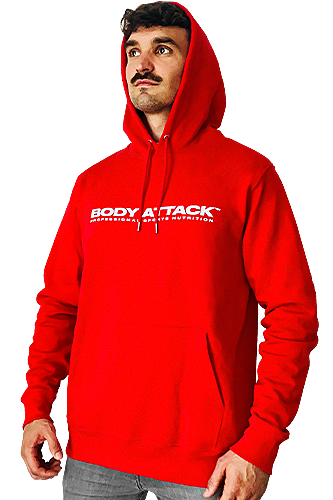 BODY ATTACK Hoodie - rot