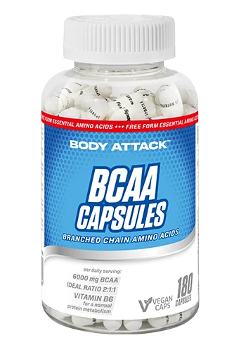 defect raket onderwijzen The Body Attack BCAA capsules contain all essential BCAA