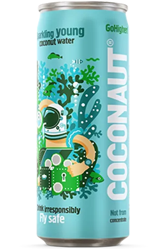 320ml Sparkling Water - Higher Go Coconaut Young Coconut