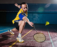 Badminton-Athleten