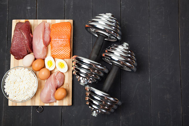 Proteinreiche Ernährung(Quelle: Shutterstock/Kutsenko Denis)